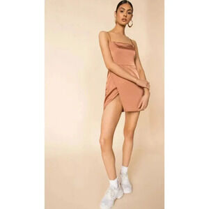 Superdown Gianna slit mini dress